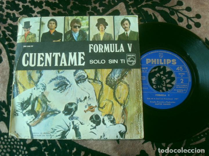 Discos de vinilo: FORMULA V SINGLE CUENTAME MADE IN SPAIN - Foto 2