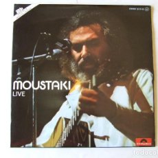 Discos de vinilo: DOBLE LP VINILO GEORGES MOUSTAKI LIVE EDICION ESPAÑOLA. Lote 266417208