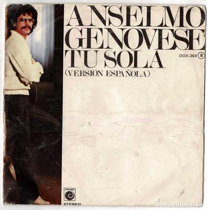 Discos de vinilo: Anselmo Genovese - Tu Sola. Single - Foto 1