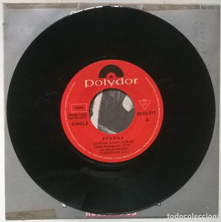 Discos de vinilo: Sue&ntilde;os. Querer, amar, so&ntilde;ar/ Recuerdos. Polydor, Spain 1970 single - Foto 3