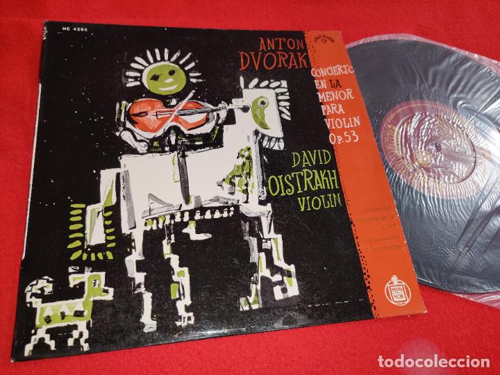 Disques de vinyle: URSS Kondrachin OISTRAKH violin DVORAK Concierto la menos op 53 10'' 25 ctms 195? Hispavox ESPA&Ntilde;A SP