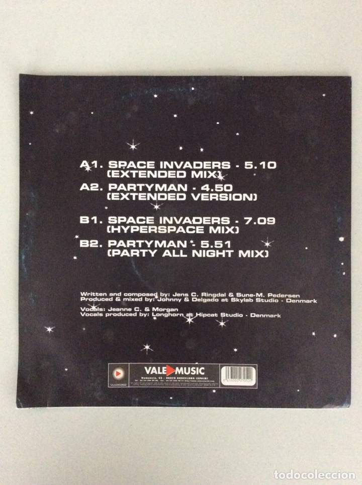 Discos de vinilo: Hit&rsquo;n&rsquo;hide. Space invaders. Partyman - Foto 2