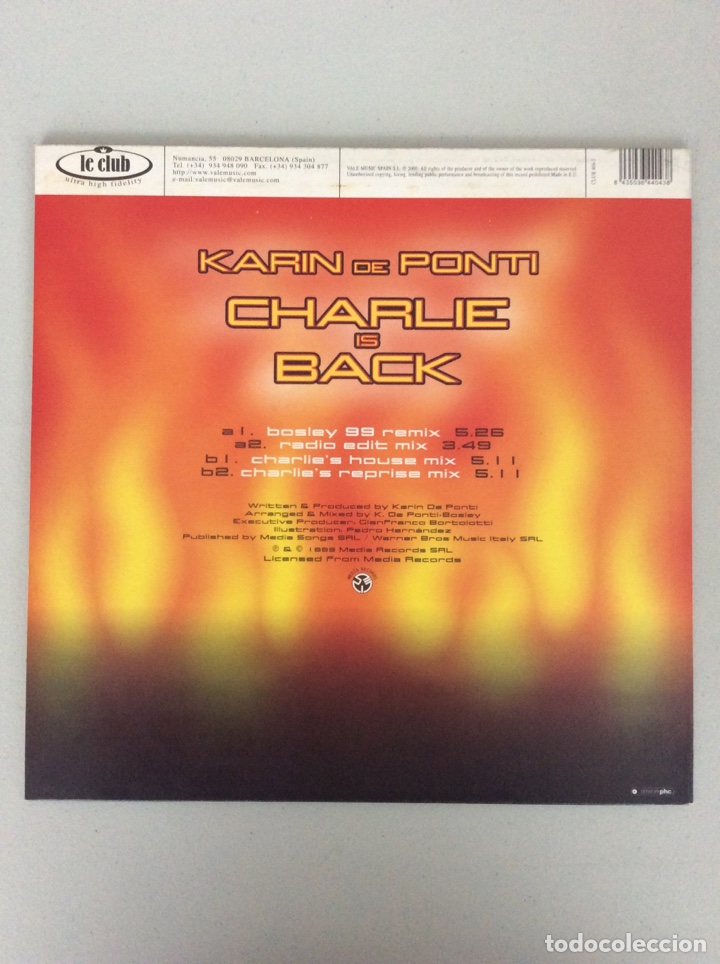 Discos de vinilo: Karin de Ponti. Charlie is back - Foto 2