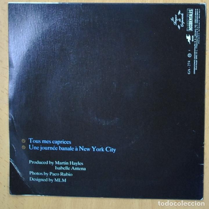 Discos de vinilo: ISABELLE ANTENA - TOUS MES CAPRICES - SINGLE - Foto 2