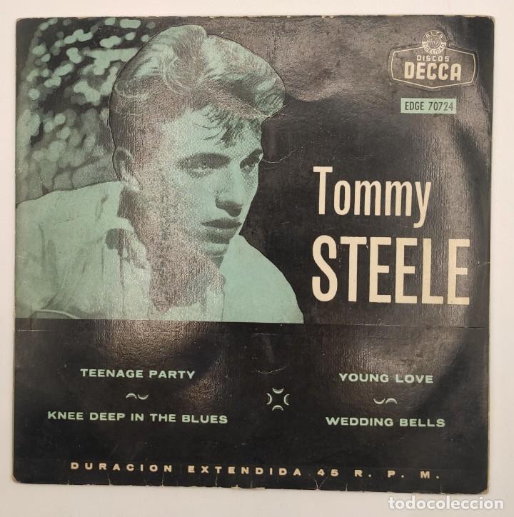 Vinyl-Schallplatten: Vinilo de 7 pulgadas de Tommy Steele que contiene ”teenage party”, ”knee deep in the blues”....