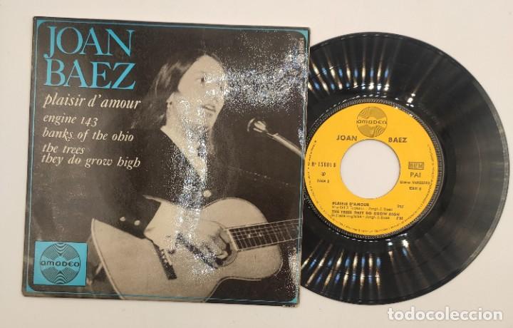 Vinyl-Schallplatten: Vinilo de 7 pulgadas de Joan Baez que contiene ”plaisir d'amour”, ”engine 143”,”banks of the ohio”..
