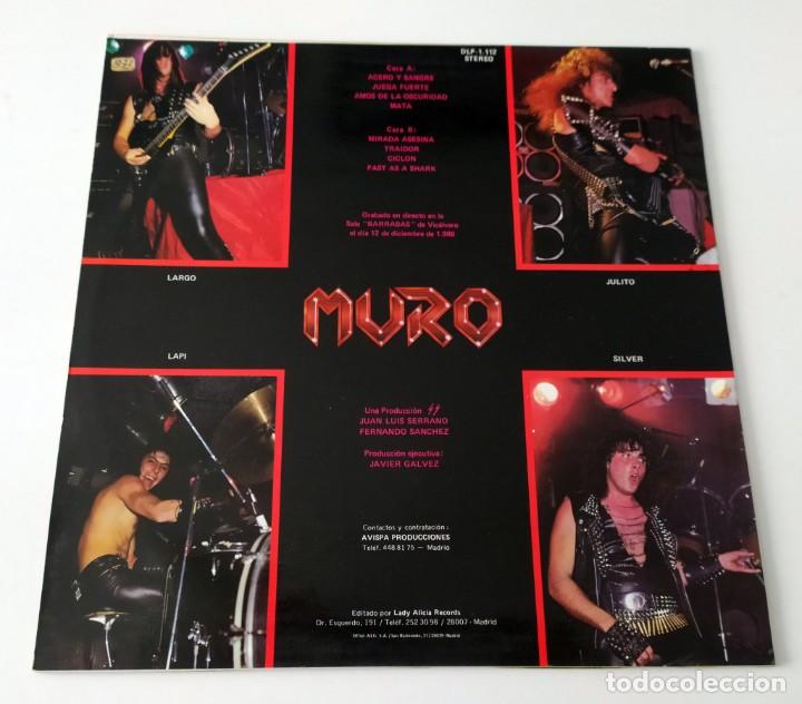Discos de vinilo: LP MURO - ACERO Y SANGRE - Foto 2