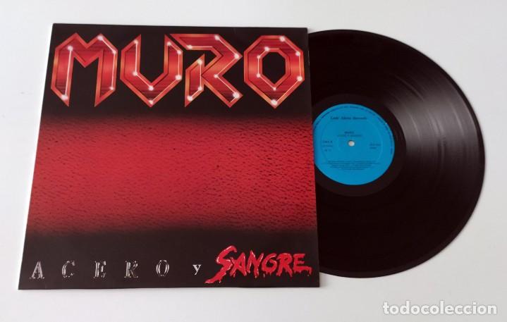Discos de vinilo: LP MURO - ACERO Y SANGRE - Foto 3