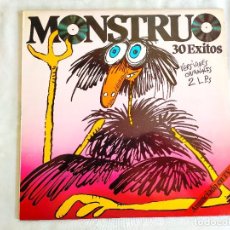 Discos de vinilo: MONSTRUO - 30 ÉXITOS - DOBLE LP - EMBALAJE GRATUITO EN CAJA DE CARTÓN ESPECIAL LPS