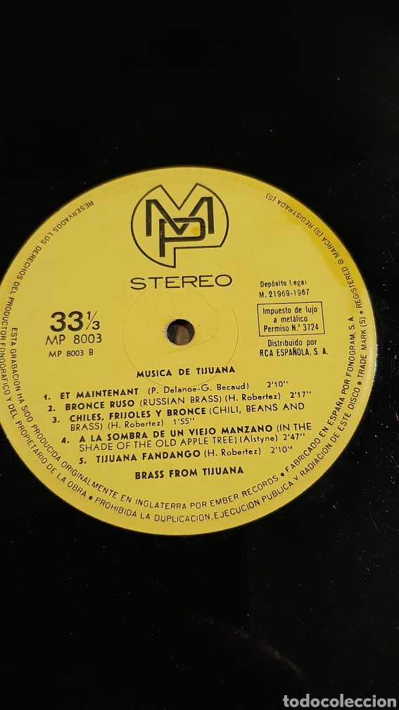 Discos de vinilo: 1967 M&Uacute;SICA DE TIJUANA LP - Foto 3