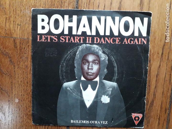 Discos de vinilo: Bohannon - lets start II dance again + lets start the dance - Foto 1