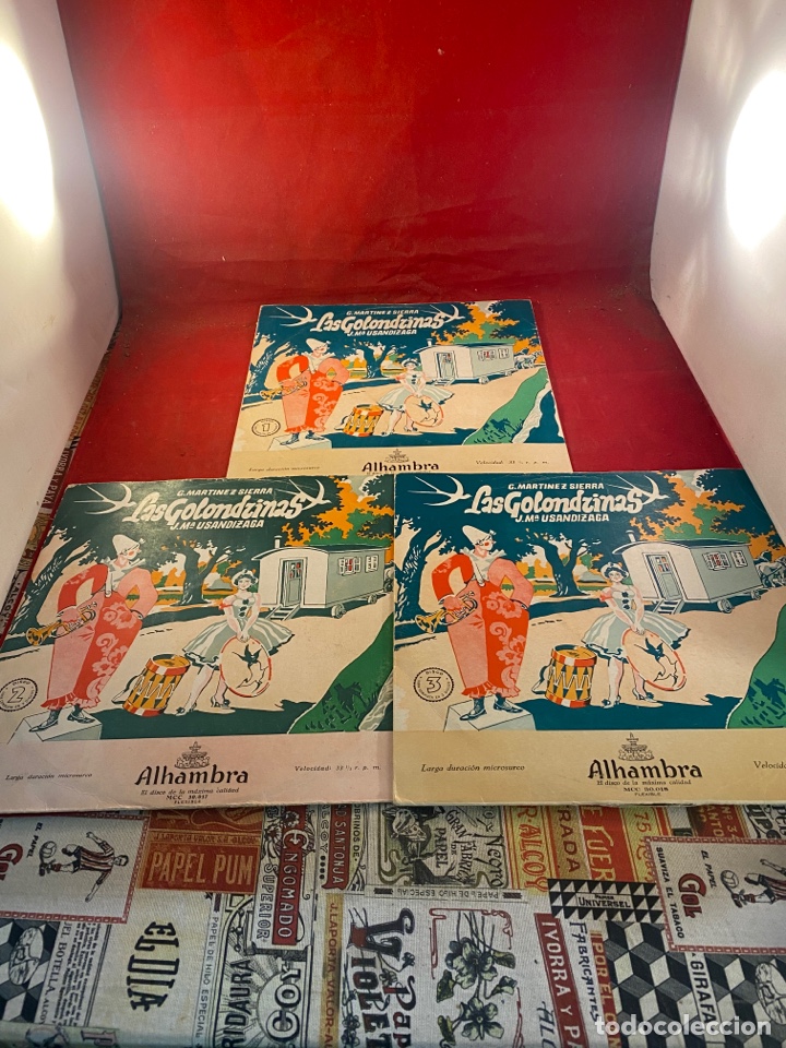 Discos de vinilo: 3 discos Las Golondrinas Gregorio Martinez Sierra - Foto 1