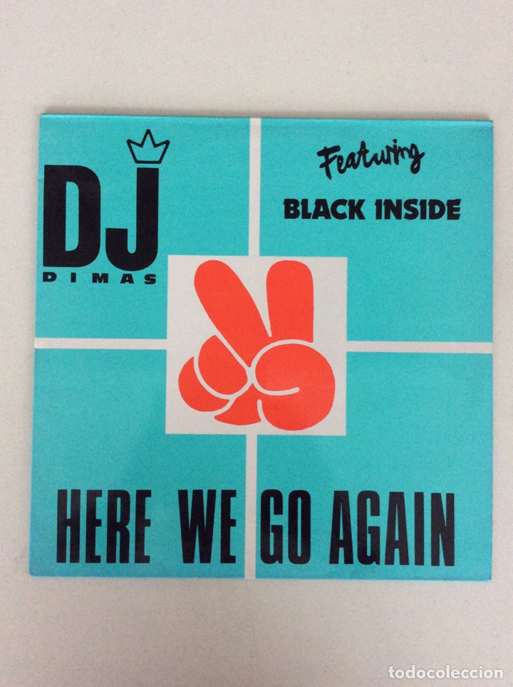 Discos de vinilo: DJ Dimas. Featuring Black Inside. Here we go again - Foto 1