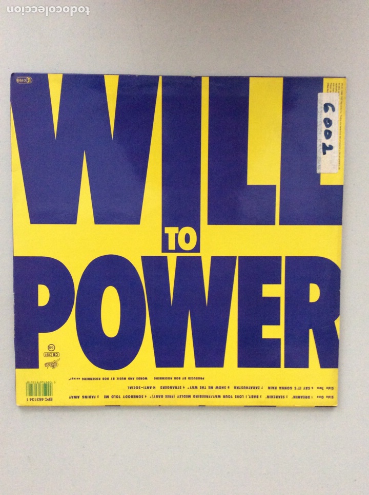 Discos de vinilo: Will to power - Foto 2