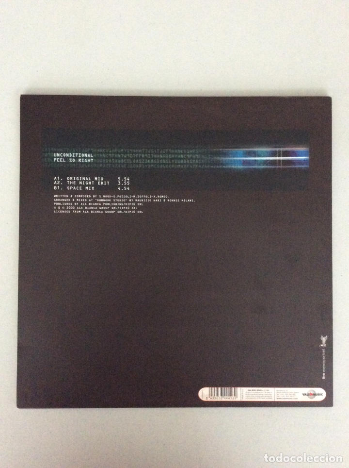Discos de vinilo: Unconditional. Feel so right - Foto 2
