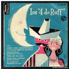 Discos de vinilo: LOS 4 DE RUFF - LUNA DE MIEL EN PUERTO RICO / QUIEN SERA + 2 - EP 1958 - SOLO CARATULA
