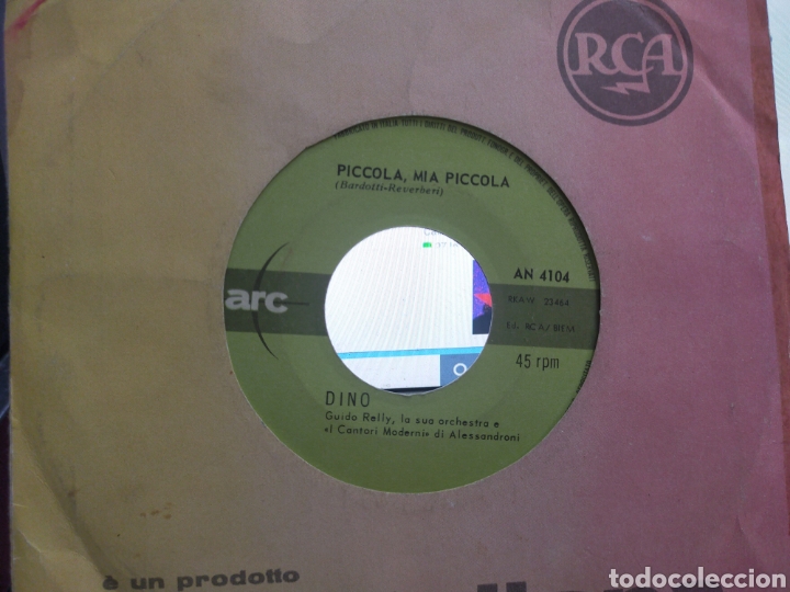 Discos de vinilo: Dino single piccola,m&iacute;a piccola Italia 1966