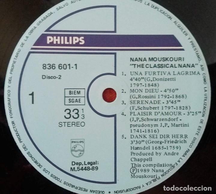 Discos de vinilo: Lp Nana Mouskouri. Classical. Philips. 1989 - Foto 3