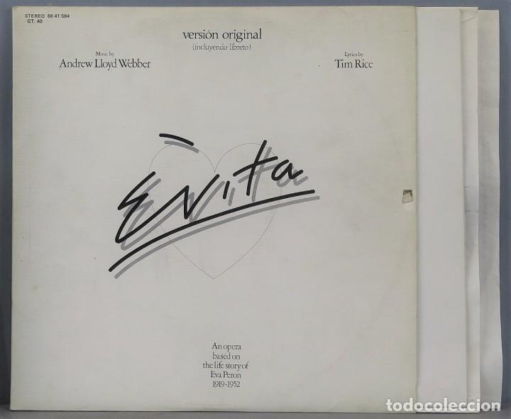 Discos de vinilo: 2 LP. ANDREW LLOYD WEBBER. TIM RICE. EVITA - Foto 1
