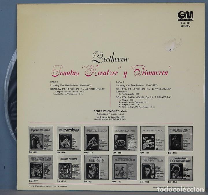 Discos de vinilo: LP. BEETHOVEN. KREUTZER. PRIMAVERA - Foto 2