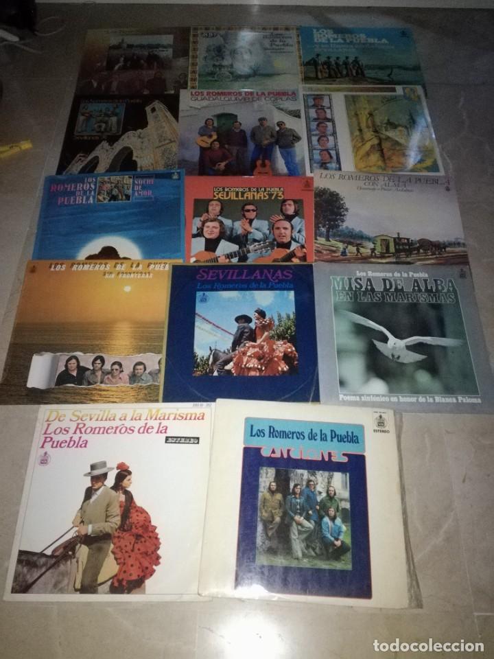 Discos de vinilo: LOTE DE 14 LPS DE LOS ROMEROS DE LA PUEBLA - Foto 1