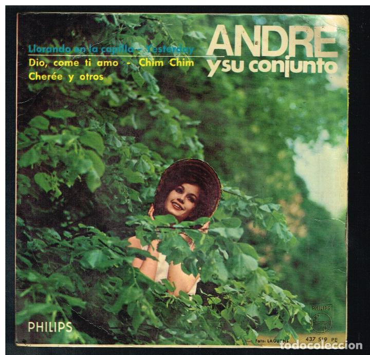 Discos de vinilo: ANDRE Y SU CONJUNTO - LLORANDO EN LA CAPILLA / YESTEDAY + 2 - EP - SOLO CARATULA - Foto 1