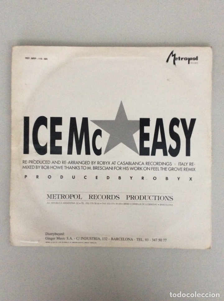 Discos de vinilo: Ice Mc Easy. - Foto 2