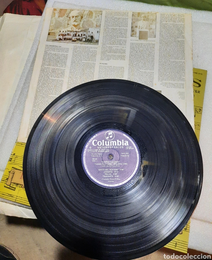 Discos de vinilo: Los Sabande&ntilde;os - cantos canarios - Foto 3