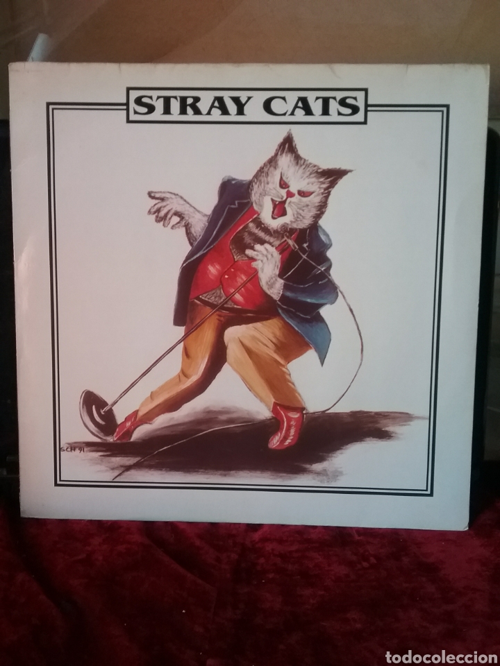 Discos de vinilo: STRAY CATS 1989 Flashback World Productions - Foto 1