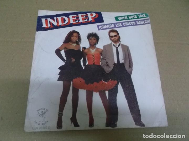 Discos de vinilo: INDEEP (SN) WHEN BOYS TALK A&Ntilde;O 1983 - Foto 1