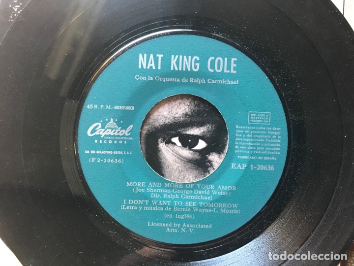 Discos de vinilo: Nat King Cole. Love. T&uacute; eres tan amable. EP. - Foto 4