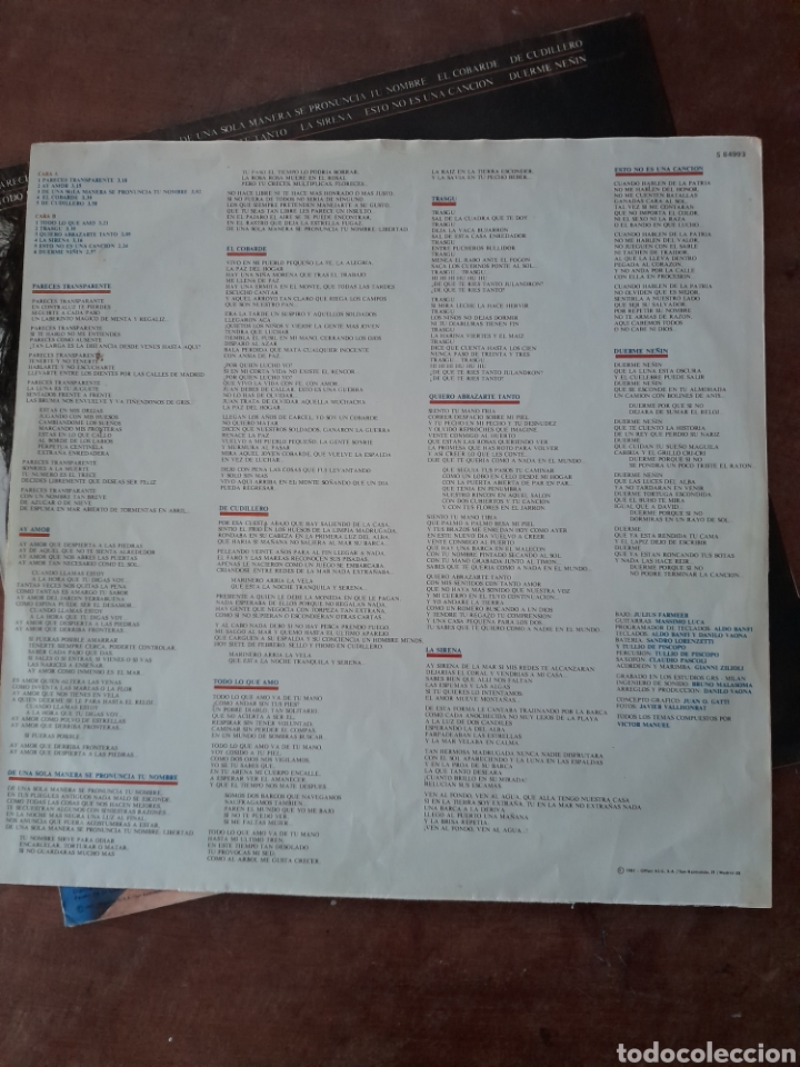 Discos de vinilo: VICTOR MANUEL, AY AMOR - Foto 3