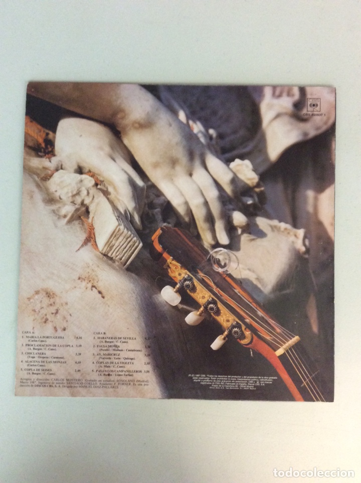 Discos de vinilo: Carlos Cano. Qu&eacute;date con la copla. - Foto 2