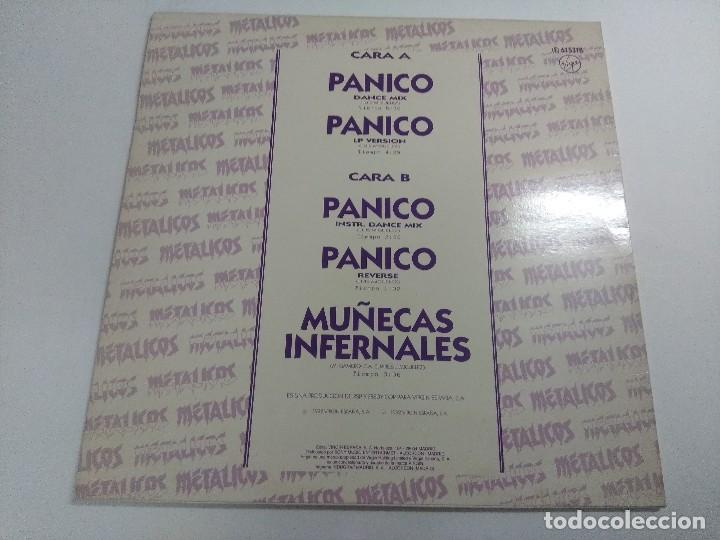 Discos de vinilo: VINILO MAXI/METALICOS/PANICO DANCE MIX. - Foto 2