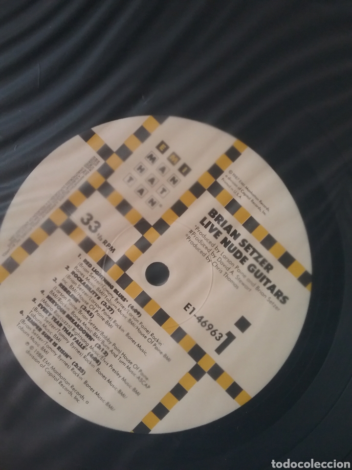 Discos de vinilo: BRIAN SETZER 1988 EMI Manhattan - Foto 3