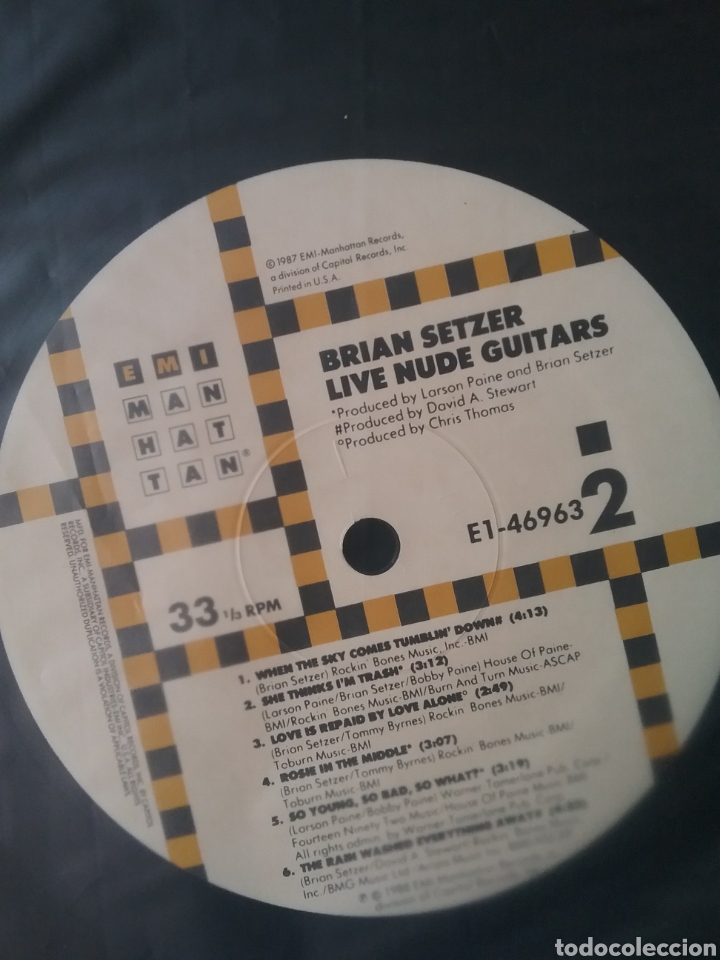 Discos de vinilo: BRIAN SETZER 1988 EMI Manhattan - Foto 4