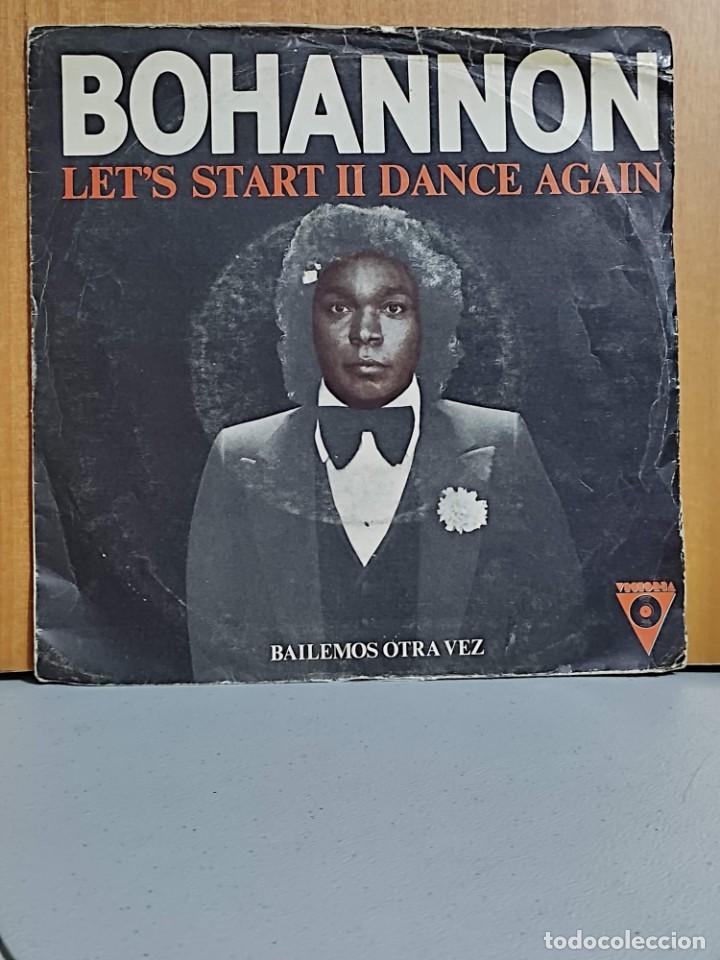 Discos de vinilo: Bohannon - lets start II dance again + lets start the dance - Foto 1