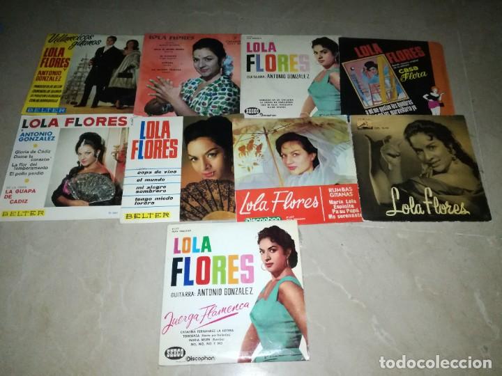 Discos de vinilo: LOTE DE 9 EPS DE LOLA FLORES - Foto 1