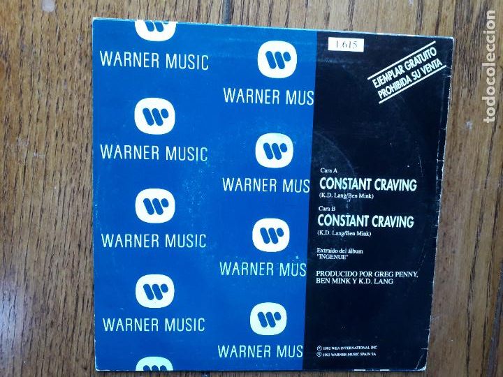 Discos de vinilo: K.d. lang - constant craving (la misma en las dos caras) - Foto 2