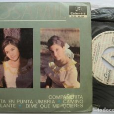 Discos de vinilo: ROSAMIL SPAIN 7” EP 1965 FIESTA EN PUNTA UMBRIA+3 COLUMBIA SCGE 81025 PROMO RARO !!. Lote 267170749