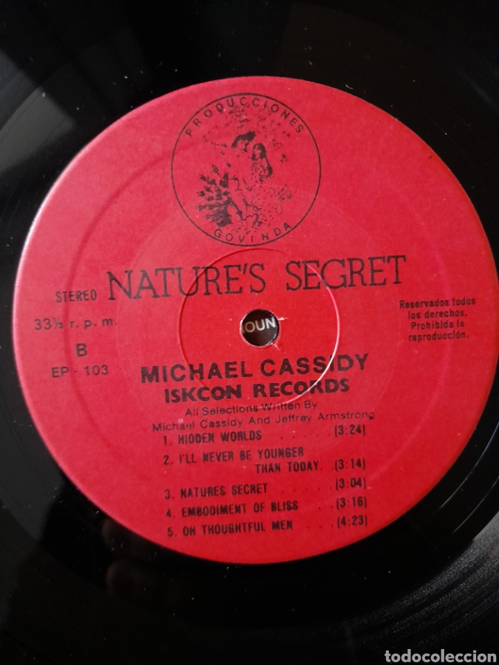 Discos de vinilo: MICHAEL CASSIDY, NATURES SECRET - Foto 3