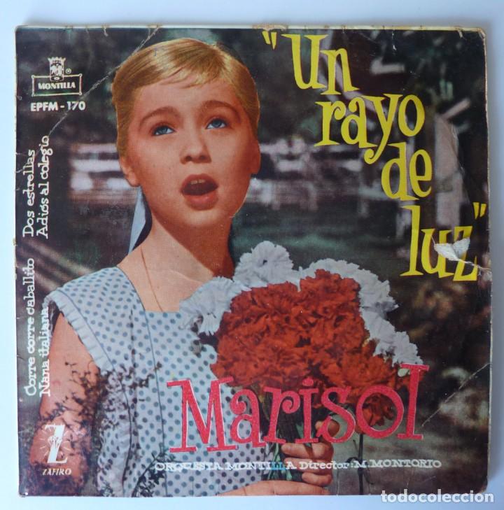 Discos de vinilo: MARISOL // UN RAYO DE LUZ // SOLO FUNDA - Foto 1