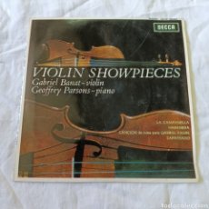 Discos de vinilo: VIOLIN SHOWPIECES - GABRIEK BANAT VIOLIN - GOFFREY PARSONS PIANO - PIEZAS DE LUCIMIENTO PARA VIOLIN
