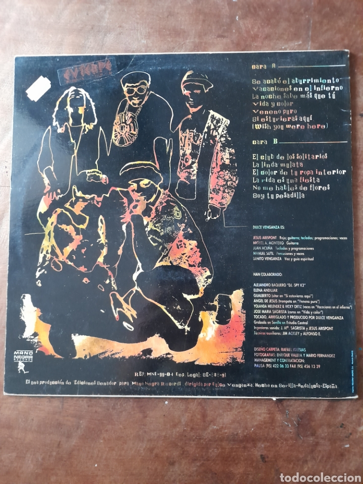 Discos de vinilo: DULCE VENGANZA, VIDA Y COLOR - Foto 2