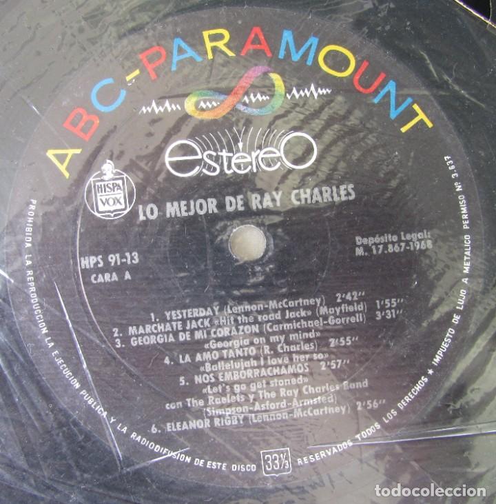 Discos de vinilo: Lp Lo mejor de Ray Charles. Hispavox 1968 - Foto 2