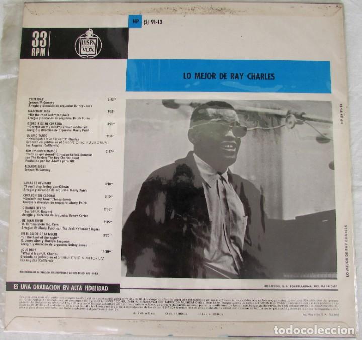 Discos de vinilo: Lp Lo mejor de Ray Charles. Hispavox 1968 - Foto 3