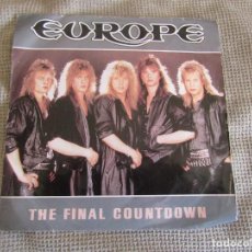 Discos de vinilo: EUROPE - THE FINAL COUNTDOWN/ON BROKEN WINGS - SINGLE EDITADO EN PORTUGAL 1986. Lote 267282609