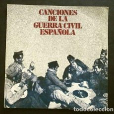 Discos de vinilo: CANCIONES DE LA GUERRA CIVIL ESPAÑOLA (SINGLE 1978) FALANGISTA SOY - AY CARMELA - SOY EL NOVIO DE LA