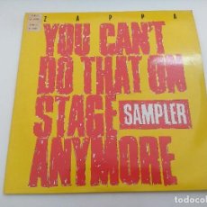 Disques de vinyle: VINILO/FRANK ZAPPA/YOU CAN'T DO THAT ON STAGE ANYMORE SAMPLER/DOBLE LP GATEFOLD.. Lote 267311954