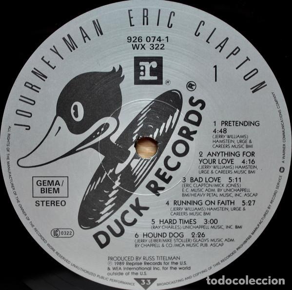 Discos de vinilo: Eric Clapton &lrm;&ndash; Journeyman - Foto 4